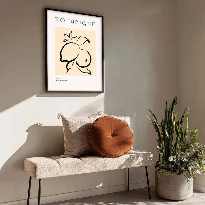 Citrine Canvas Wall Painting With Black Frame media 4