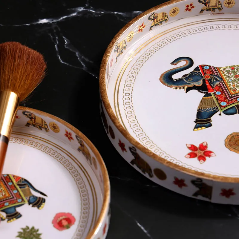 Karindra Enamel Coated Serving Tray (Round) - Set Of Two media 3
