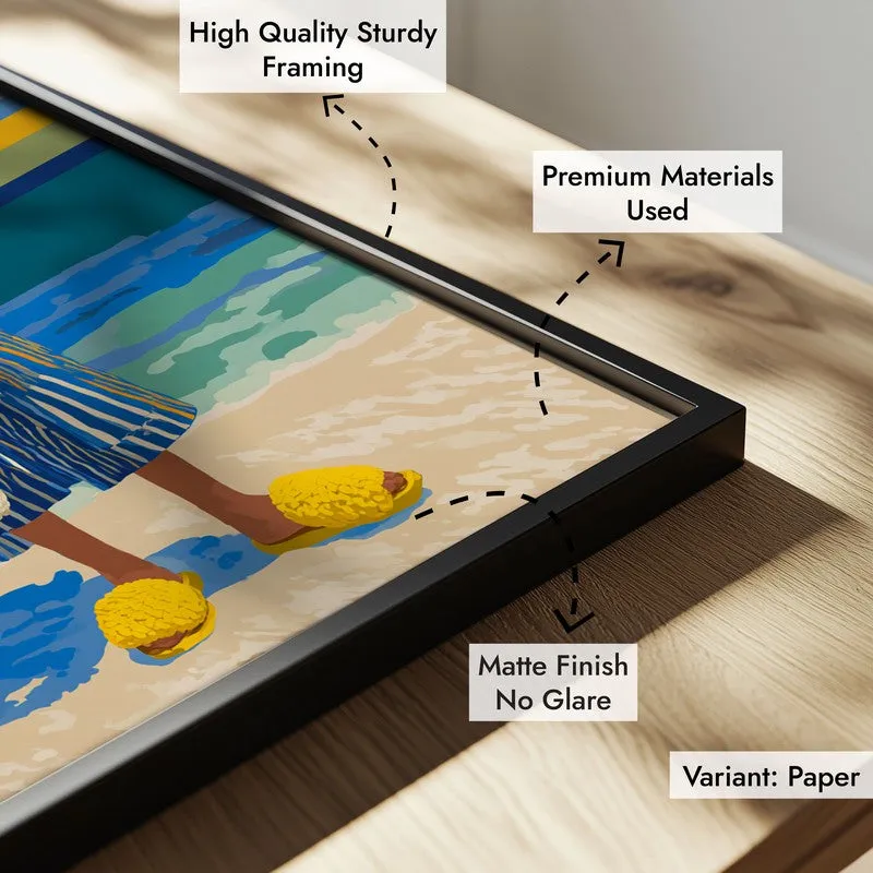Avenel Travel Illustration Canvas Wall Painting With Black Frame media 6
