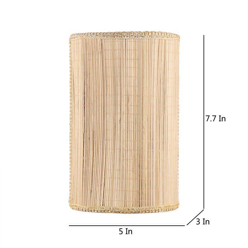 Hemisphere Bamboo Wall Lamp - Beige media 7