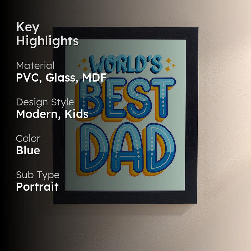 Worlds Best Dad Wall Art media 2
