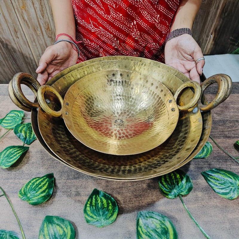 TadkaPro Heavy Duty Brass Kadhai - 1100 mL media 6