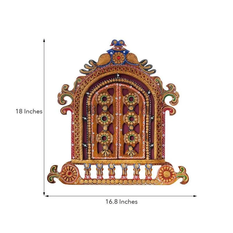 Jharokha Decorative Wooden Wall Accent media 4