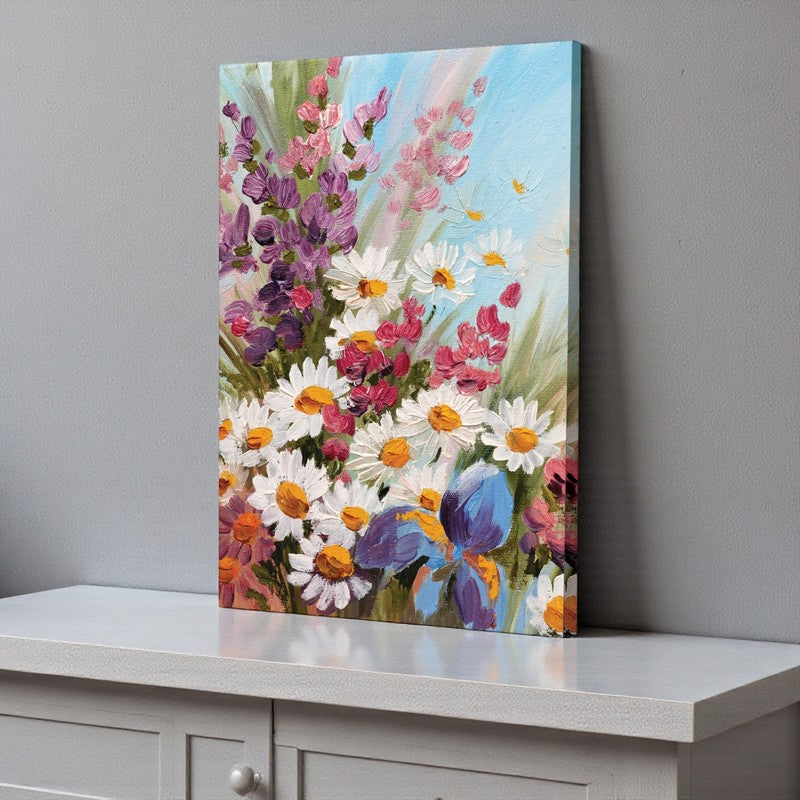 Flowery Maiden Wall Painting media 4