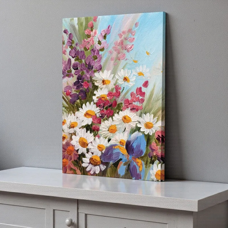 Flowery Maiden Wall Painting media 4