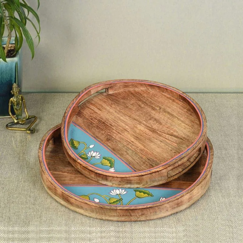 Ilan Wooden Platter - Set Of Two media 1