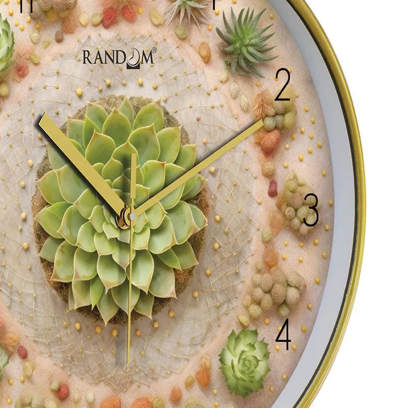 Floral Flux Analog Wall Clock media 5