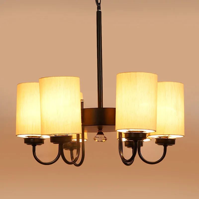 Viya Cylindrical Ceiling Lamp - Off White media 1