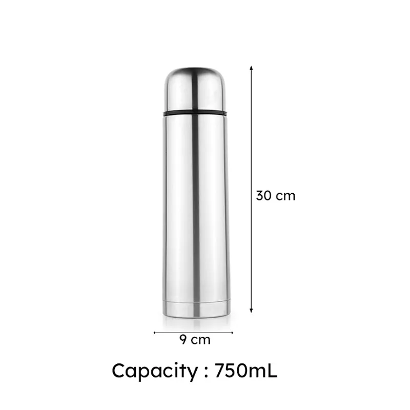 Aqua Shield Steel Bottle (750 mL) - Silver - 10