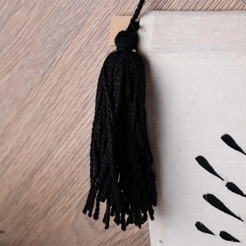 Never Give Up Banner Fabric & Wool Wall Accent - 3