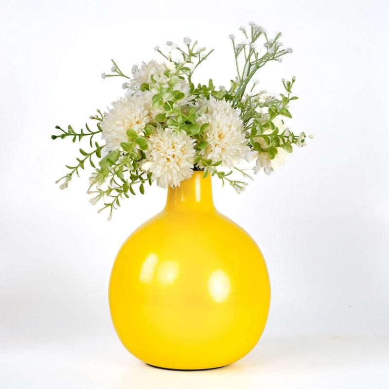 Ourania Metal Vase - Yellow media 4
