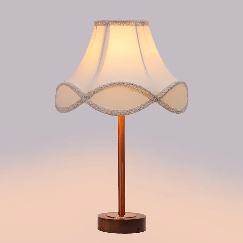 Valencia Arc Rodin Wooden Table Lamp - OffWhite,Copper,Brown media 5