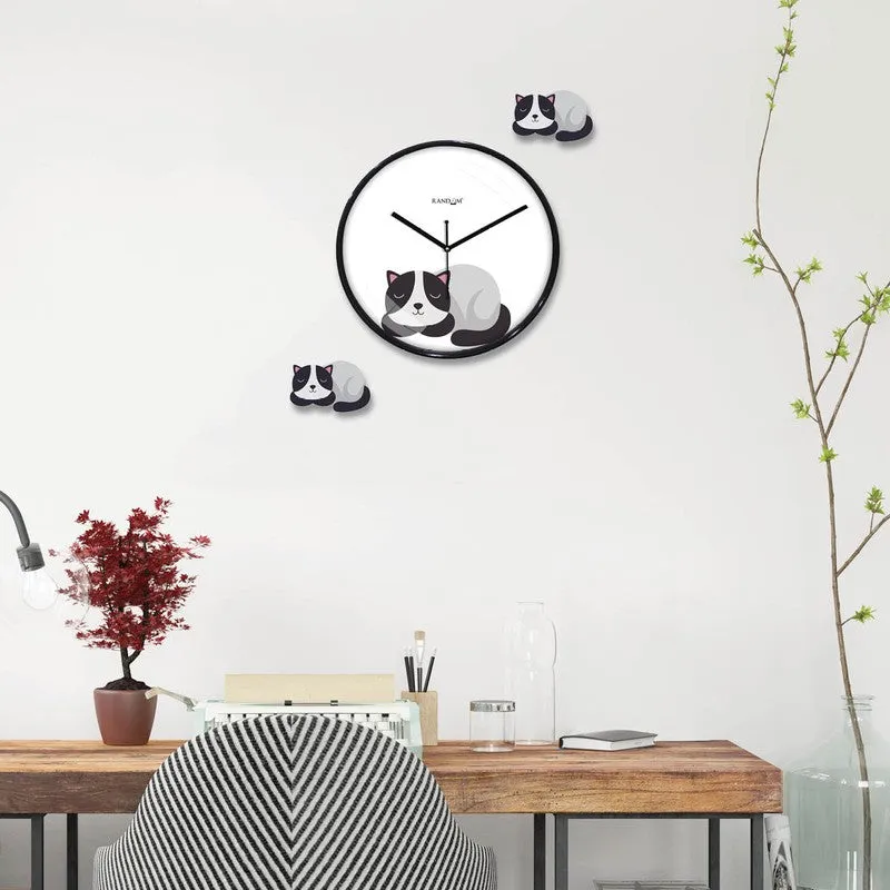 Cat Nap Time Wall Clock media 4