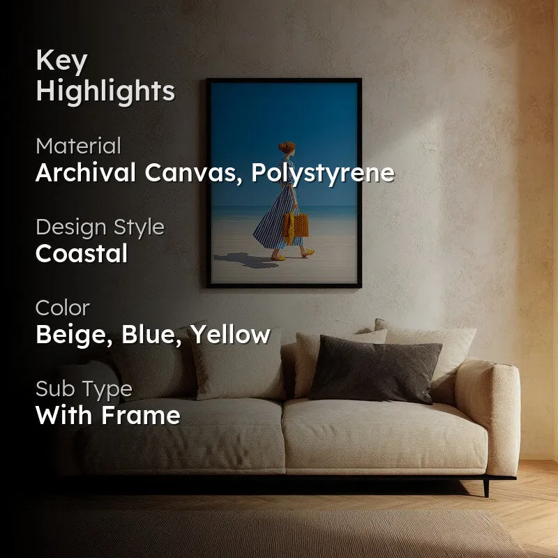 Dreamlike Canvas Wall Painting - Black Frame media 2