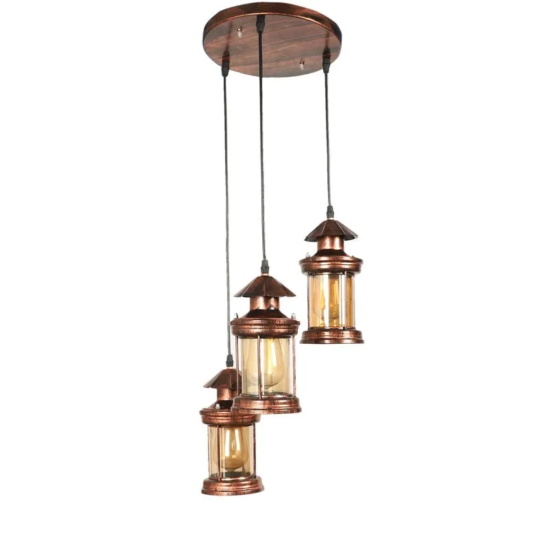 Copper Glow Glass Ceiling Lamp media 5
