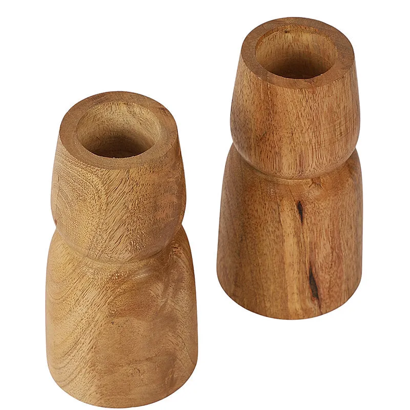 Timbra Mango Wood Candle - Set Of Two media 4