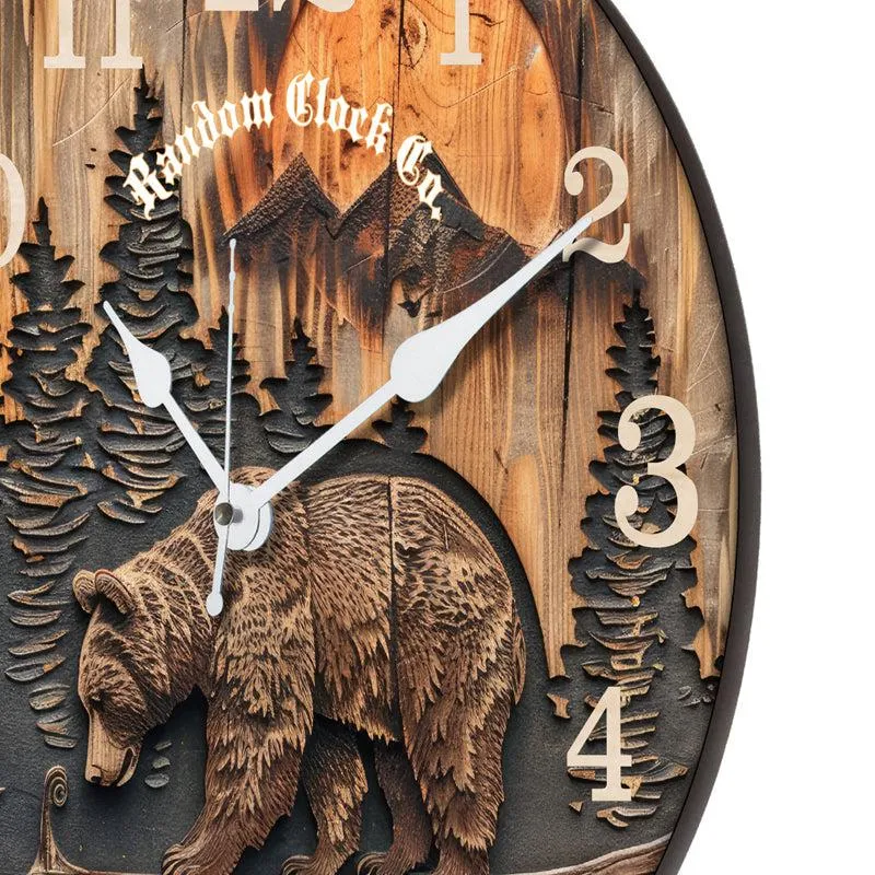 Tempo Aura Analog Wooden Wall Clock media 6