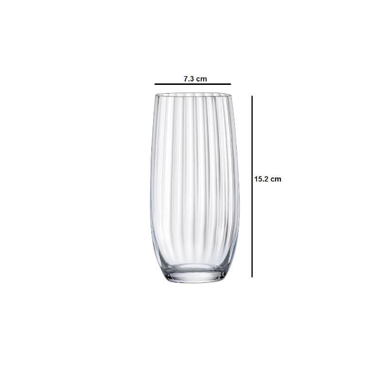 Arrow Bohemia Crystal Hi Ball Glass (350 ML) - Set Of Six media 4