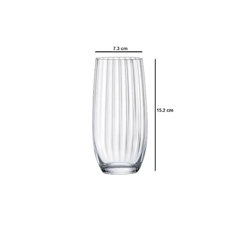 Arrow Bohemia Crystal Hi Ball Glass (350 ML) - Set Of Six media 4