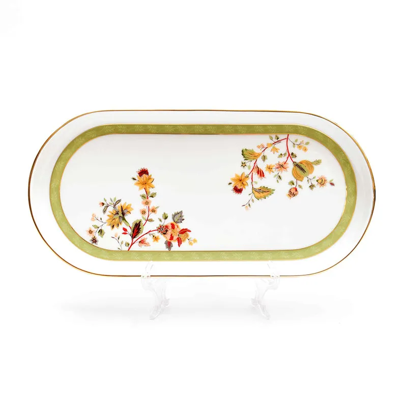 Painted Bloom Oval Porcelain Platter media 2