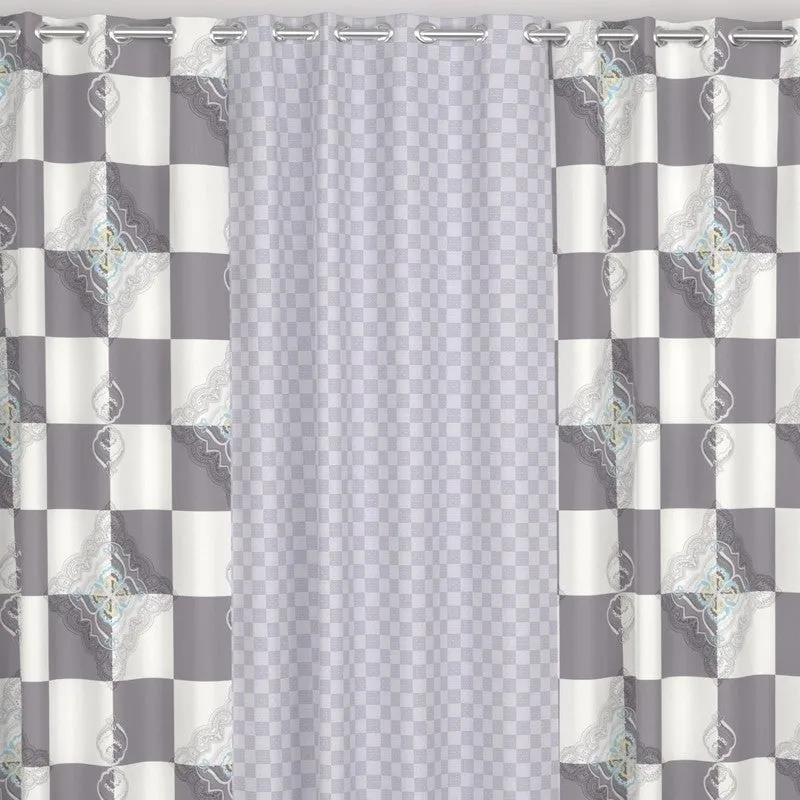 Shape Edge Drape Curtains - Set of Three media 6