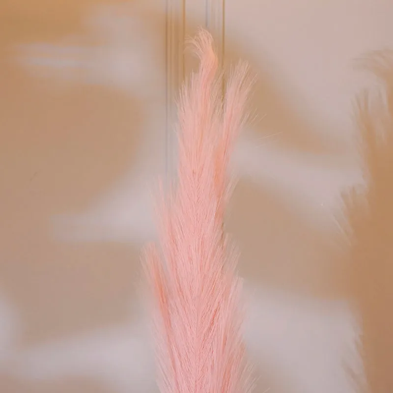 Faux Pampas Grass Stick (Pink) - 35 CM media 4