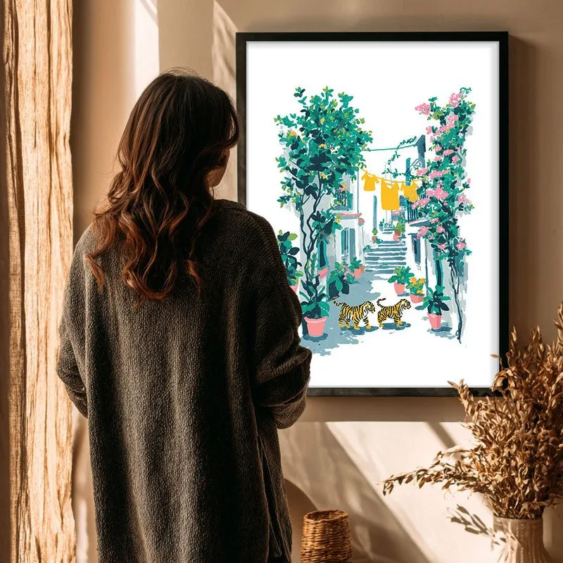 Outdoor Living Canvas Wall Painting - Black Frame media 4