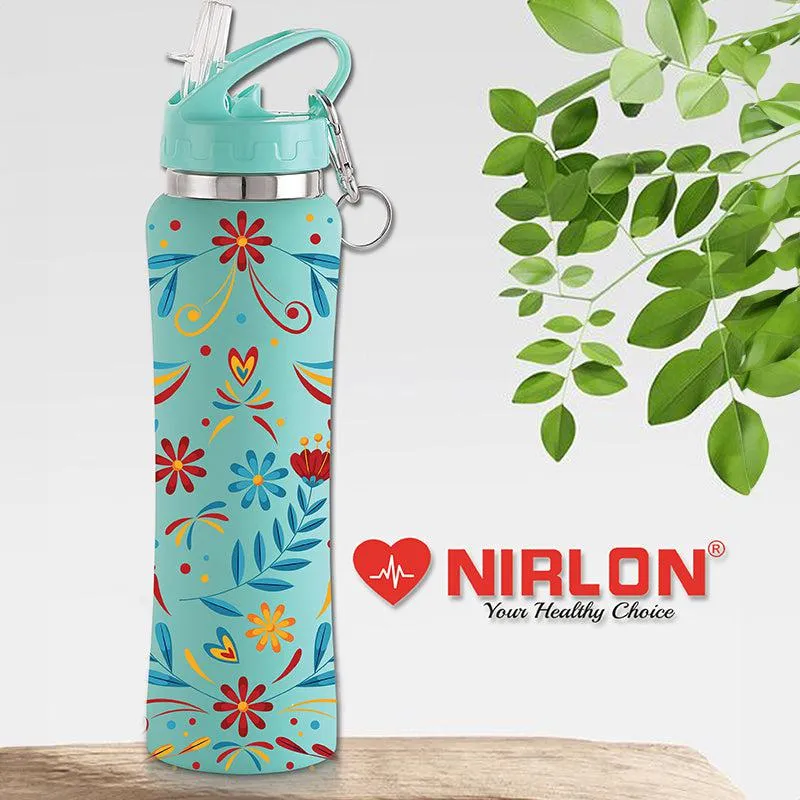 Stella Flora Sipper Water Bottle (Aqua Blue) - 750 mL media 3