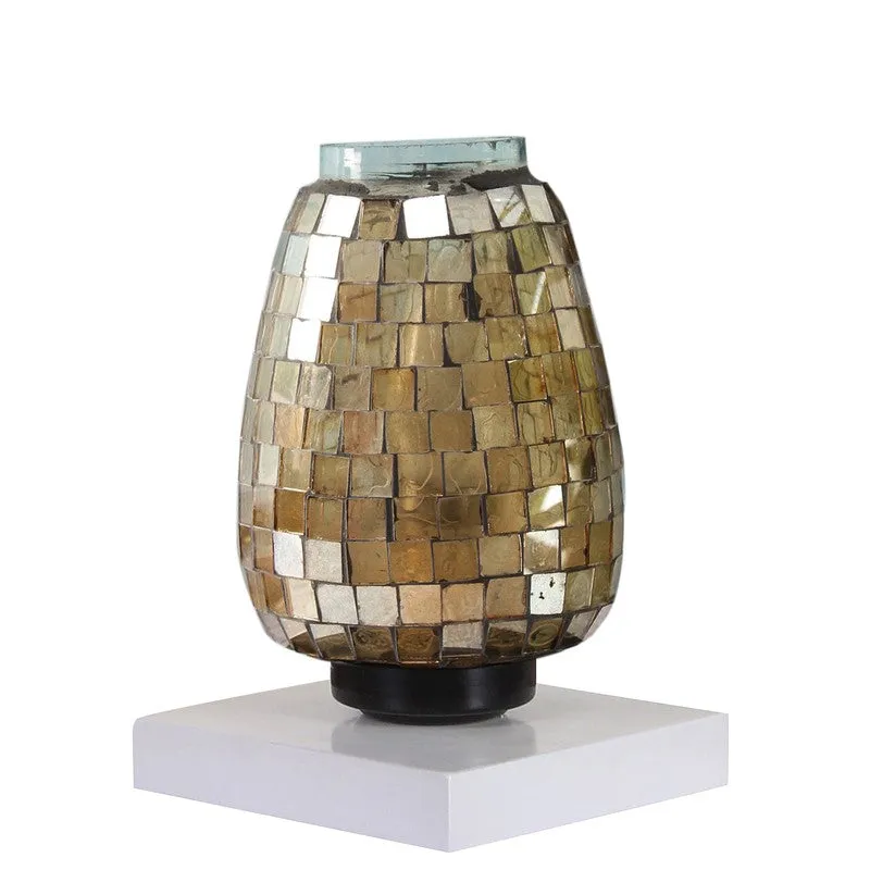 Crysteeva Mosaic Glass Table Lamp With Wooden Base media 6