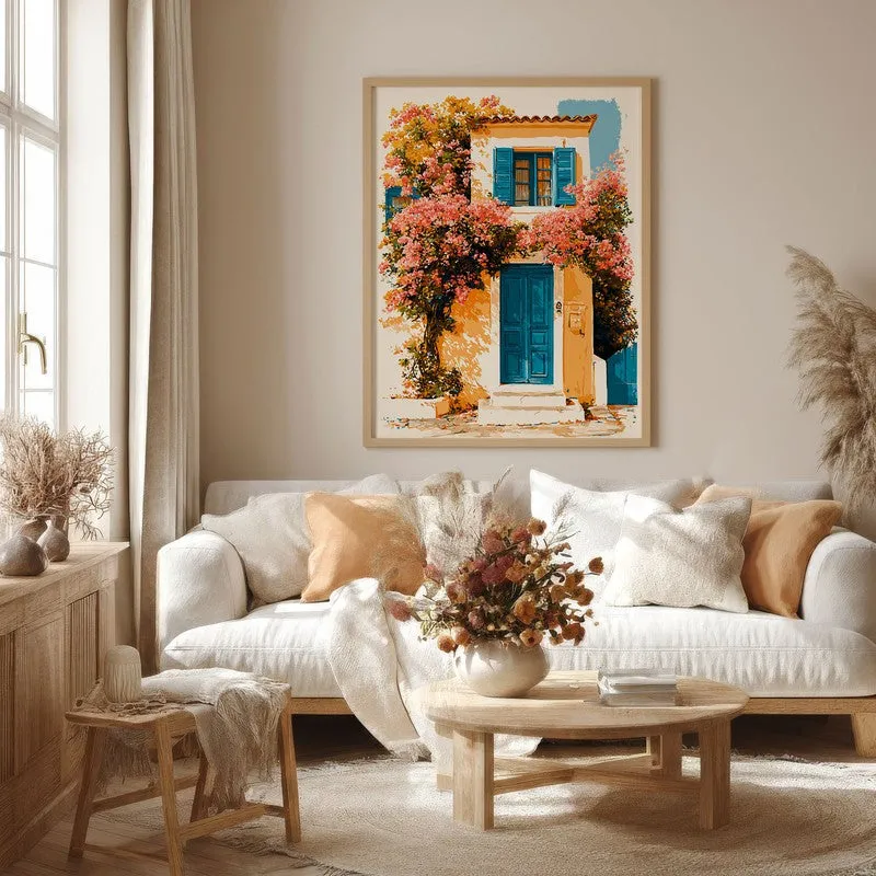 Island Vibes Canvas Wall Painting - Brown Frame media 4