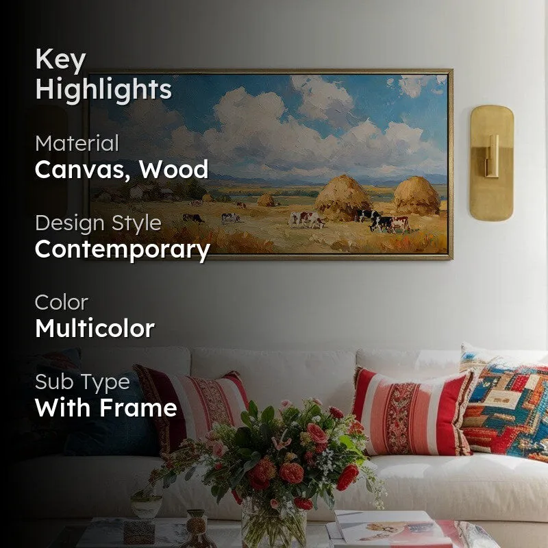 Haylight Canvas Wall Painting With Frame media 2