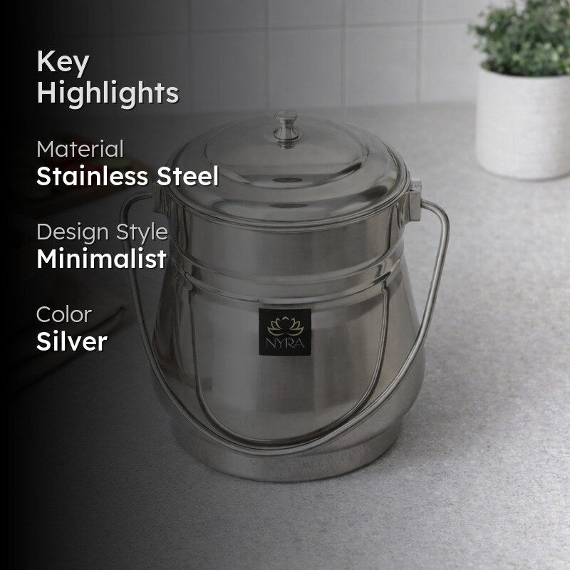 Hive Silver Stainless Steel Container - 1600 mL media 2