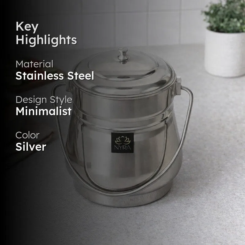 Hive Silver Stainless Steel Container - 1600 mL media 2