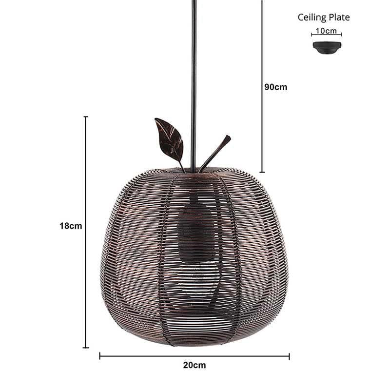 Apple Metal Ceiling Lamp media 5