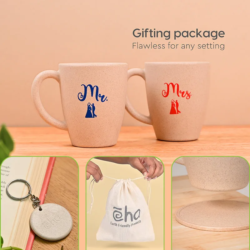Ever Rice Husk Coffee Mug (300 mL Each/Beige) - Four Piece Set media 3