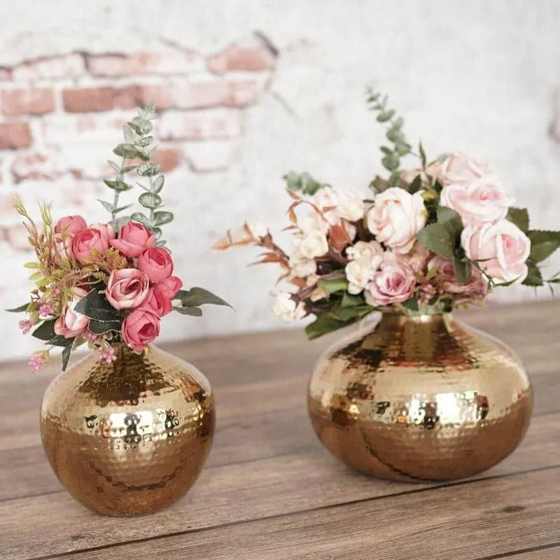 Jemima Metal Vase - Set Of Two media 1