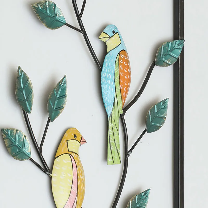 Aviary Bird Duo Metal Wall Accent media 3