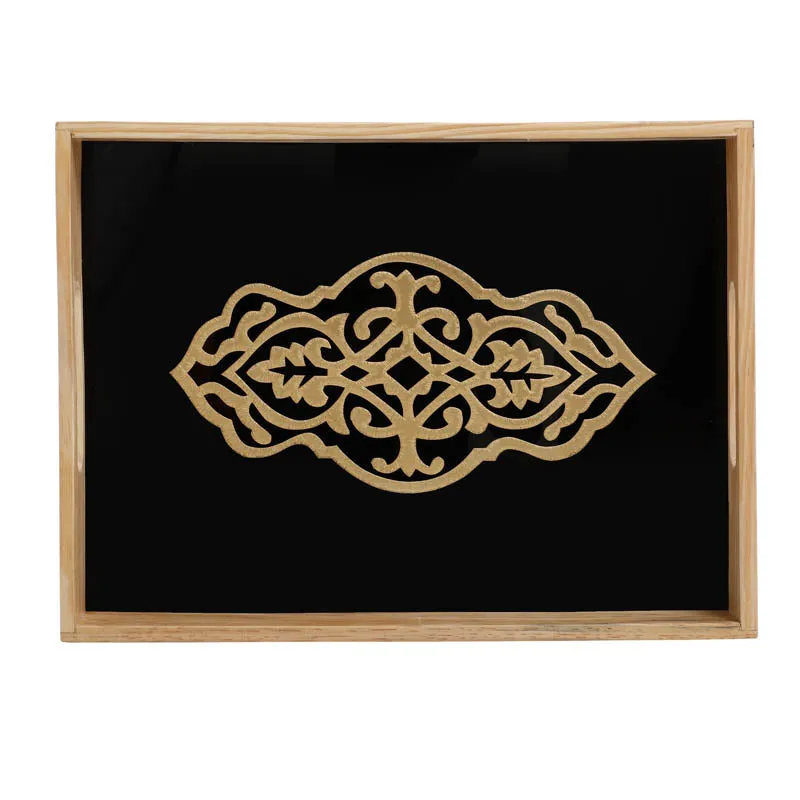Embossed Grandeur Serving Tray - Set Of Two media 4