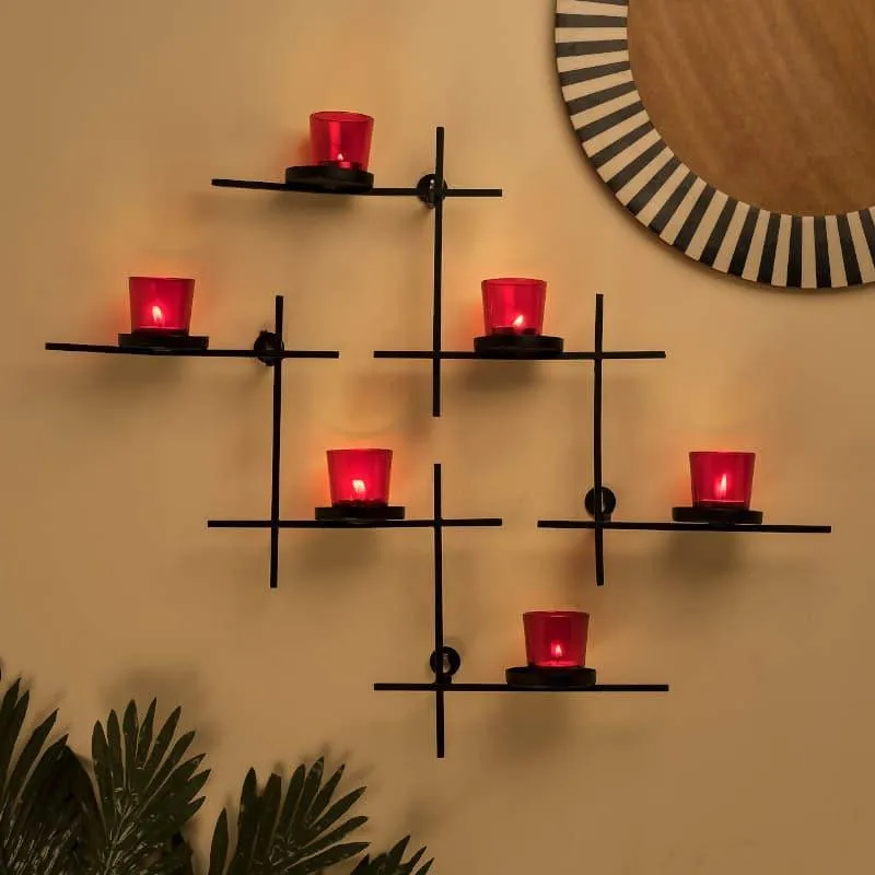 Luminaire Votive Trio (Red) - Set Of Two media 1