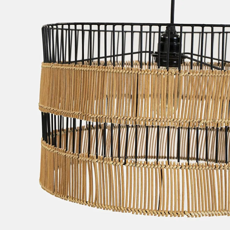Orange Tree Kyoto Drum Steel Ceiling Lamp media 4