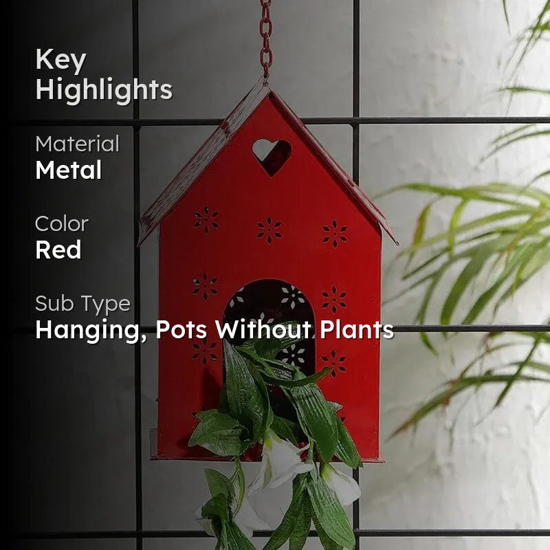 Hello Birds Green Birdhouse- Red media 2