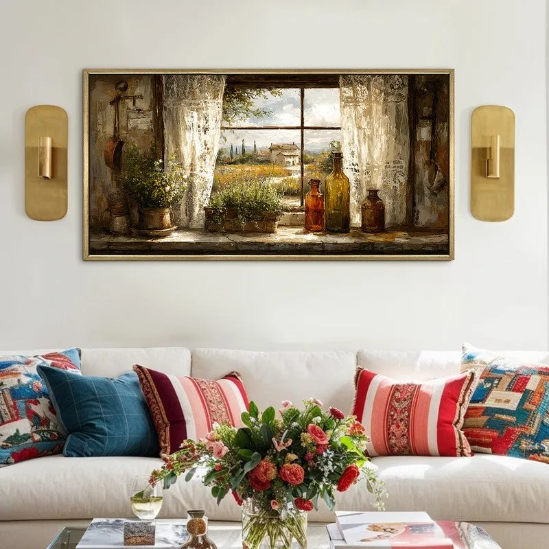 Serene Cottage Outlook Glow Wall Art media 1