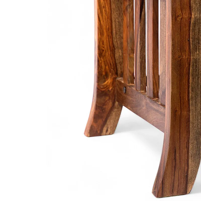 Bravon Sheesham Wooden Center Table - Light Brown media 8