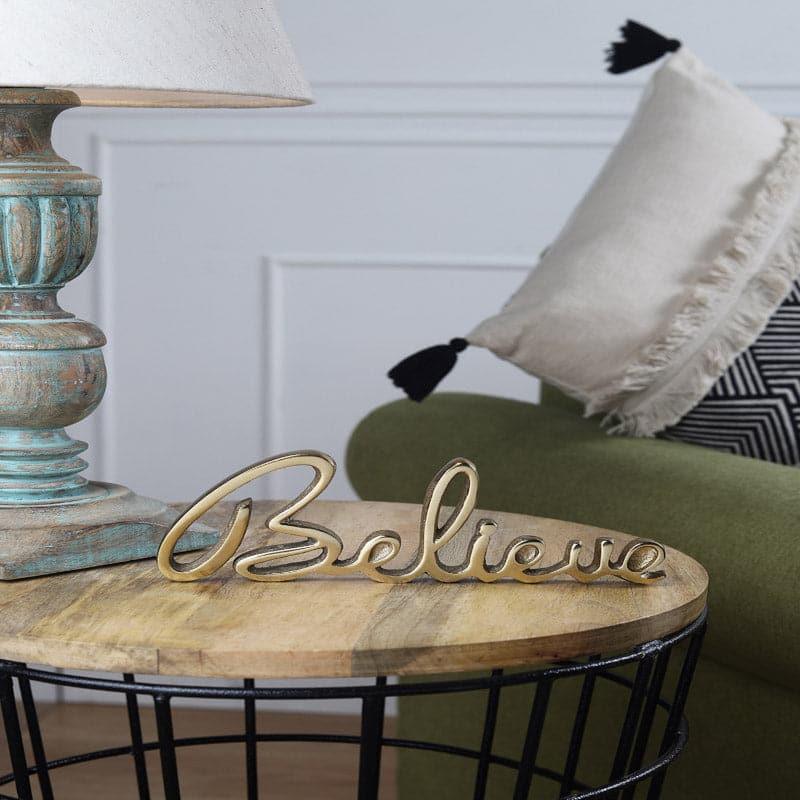Believe Loop Typography  Showpiece - Gold media 3