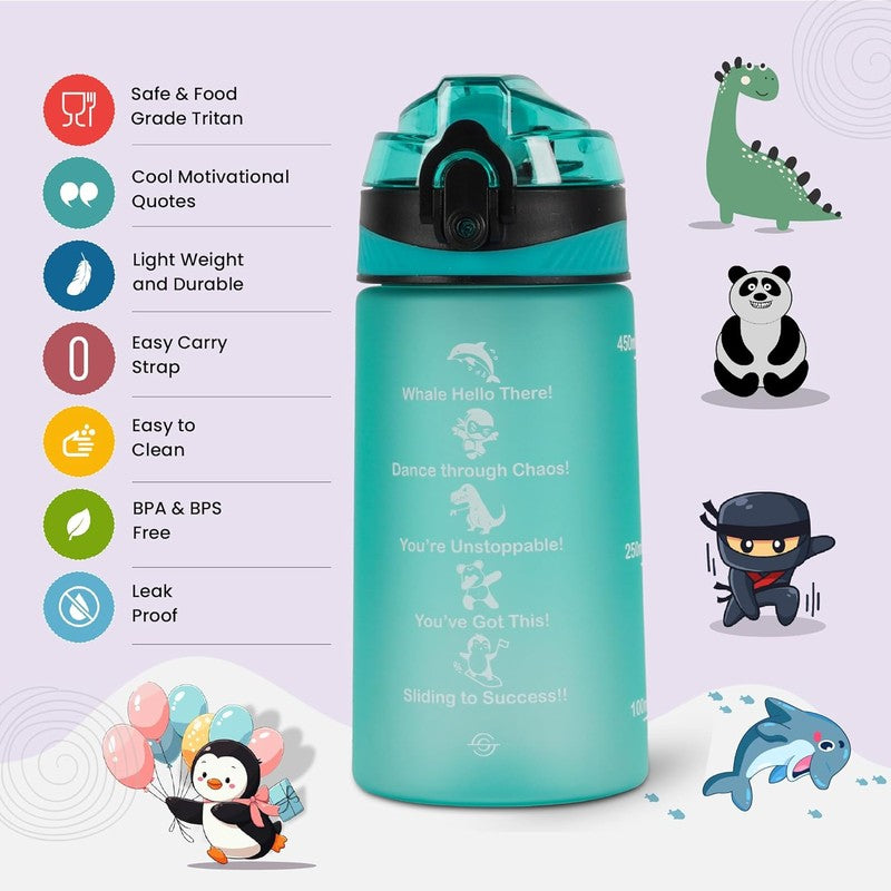 Solara Flexsip Plastic Water Bottle (500 mL) - Blue media 5