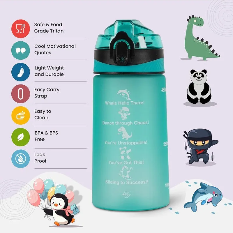 Solara Flexsip Plastic Water Bottle (500 mL) - Blue media 5