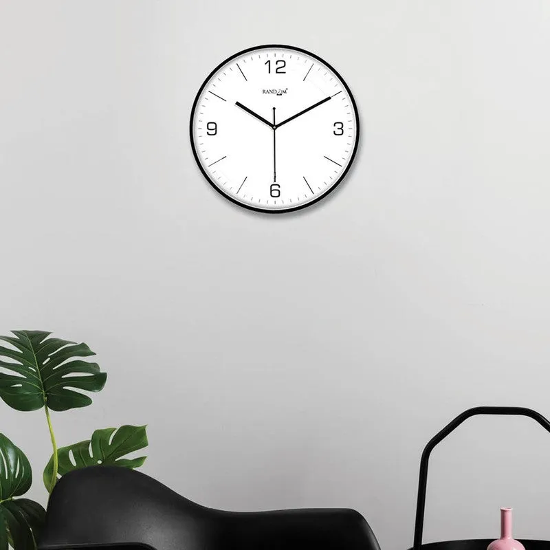 Timora Premium Silent Sweep Wall Clock - Black media 1