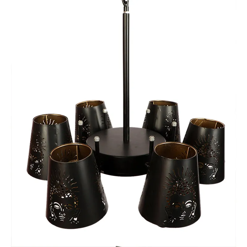 Buddha Viya Etched Ceiling Lamp media 4
