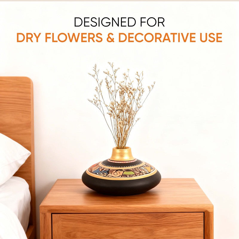 Bodhi Tribal Terracotta Vase media 3