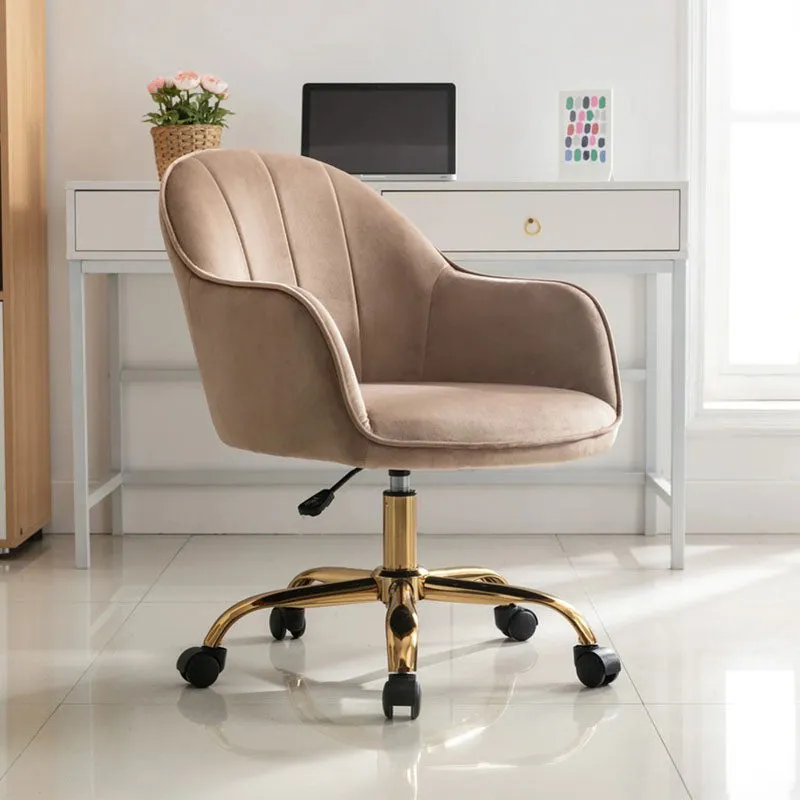 Chairon Metal Office Chair - Brown media 1